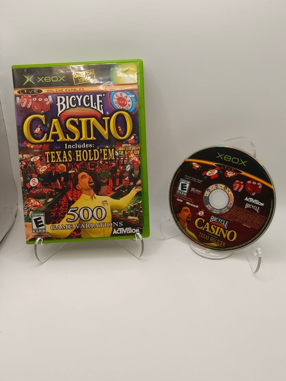 Bicycle Casino Texas Hold'em Xbox Game & Case Boot Tested